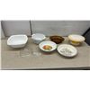 Image 1 : Corning Ware Cornflower Blue Casseroles, Amber Baking Dish, Pie Bakers, Cake Stand, and More