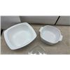 Image 3 : Corning Ware Cornflower Blue Casseroles, Amber Baking Dish, Pie Bakers, Cake Stand, and More