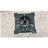 Image 2 : Cast Iron Christmas Tree Stand with Decorative Evergreen Pattern and Eye Bolt Tree Supports