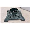 Image 4 : Cast Iron Christmas Tree Stand with Decorative Evergreen Pattern and Eye Bolt Tree Supports