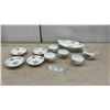 Image 1 : Bohemia Altrohlau Czechoslovakia Porcelain Floral Dinnerware Set with Bowls, Teacups, and More
