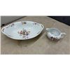 Image 4 : Bohemia Altrohlau Czechoslovakia Porcelain Floral Dinnerware Set with Bowls, Teacups, and More