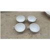 Image 6 : Bohemia Altrohlau Czechoslovakia Porcelain Floral Dinnerware Set with Bowls, Teacups, and More