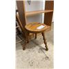 Image 3 : Two Wooden Stools & a Two-Shelf Bookcase