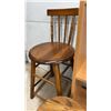 Image 5 : Two Wooden Stools & a Two-Shelf Bookcase