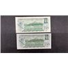 Image 5 : Five 1973 Canadian One Dollar Banknotes Featuring Queen Elizabeth II