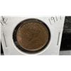 Image 3 : 1917 Canadian One Cent Coin Featuring King George V in 2 x 2" Coin Flip
