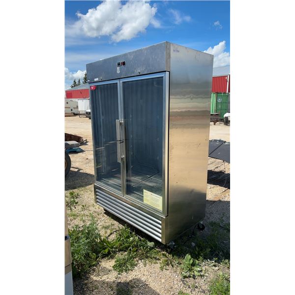 MCK ST54BRG Two-Door Glass Front Refrigerator, 115V AC, 60Hz, 3.6A, 412Lbs 83 x 54 x 33" Not