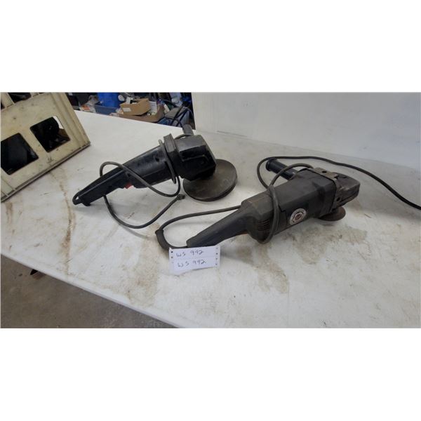 Craftsman Professional Angle Grinder and Unbranded Black Angle Grinder