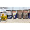 Image 3 : Vintage Motor Oil Cans: Gulf Durafilm, Veedol, Quaker State, Shell Rimula, Sonic and More