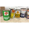 Image 4 : Vintage Motor Oil Cans: Gulf Durafilm, Veedol, Quaker State, Shell Rimula, Sonic and More