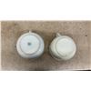 Image 6 : Two White Ceramic Chamber Pots and Ten Assorted Antique Decorative Lids