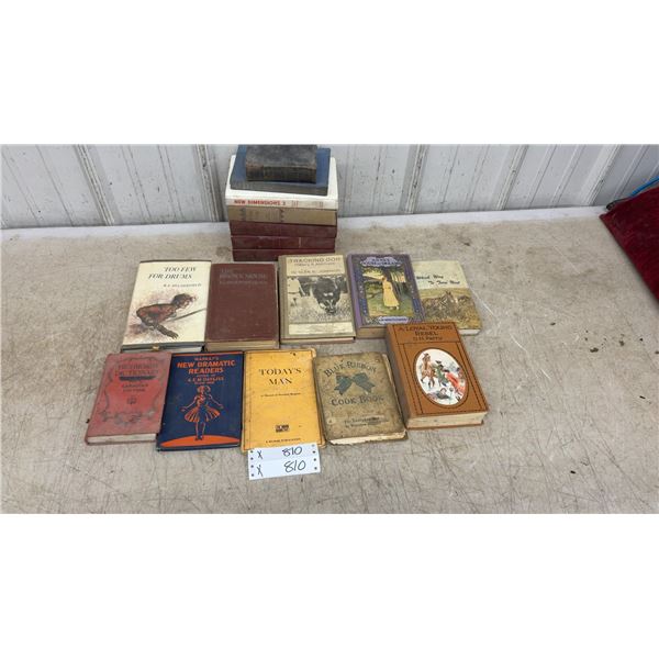 Vintage Book Lot: White Fang, Anne's House of Dreams, Too Few for Drums, Tracking Dog and More