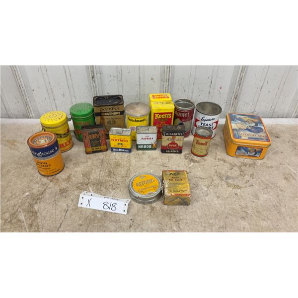 Vintage Tins Including Lifebuoy Soap, Altoids, Pratts Rat Killer, Keen's Mustard and More
