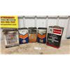 Image 1 : Vintage Hydraulic and Transmission Oil Cans: Ford Hydraulic, Gulf, Massey Ferguson and B/A