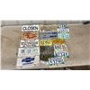 Image 1 : Collection of Manitoba and Saskatchewan License Plates, Novelty Plates, and Dealership Frame - X17