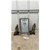 Image 1 : Framed "Blessed" Jeremiah 17:7 Galvanized Sign, Praying Hands Sculptures, and Cherubs