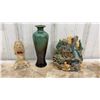Image 7 : Vintage Decor Lot: Murano Art Glass, Cadbury Plates, Vases, Mask, Hourglasses and More