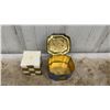 Image 9 : Vintage Decor Lot: Murano Art Glass, Cadbury Plates, Vases, Mask, Hourglasses and More