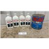 Image 1 : Four GM Approved 1 Litre Antifreeze/Coolant Bottles and UCAR 1 Gallon Antifreeze and Coolant Can
