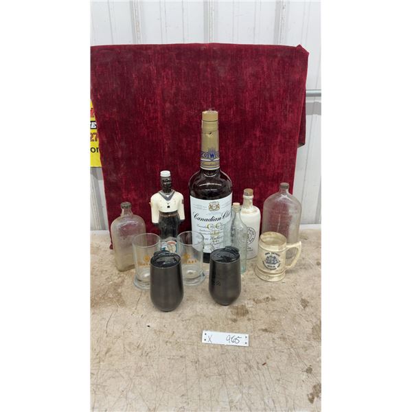 Canadian Club 3.79L Whisky, Barbados Rum, Royal Charter, Glassware, HMS Detroit Stein and More