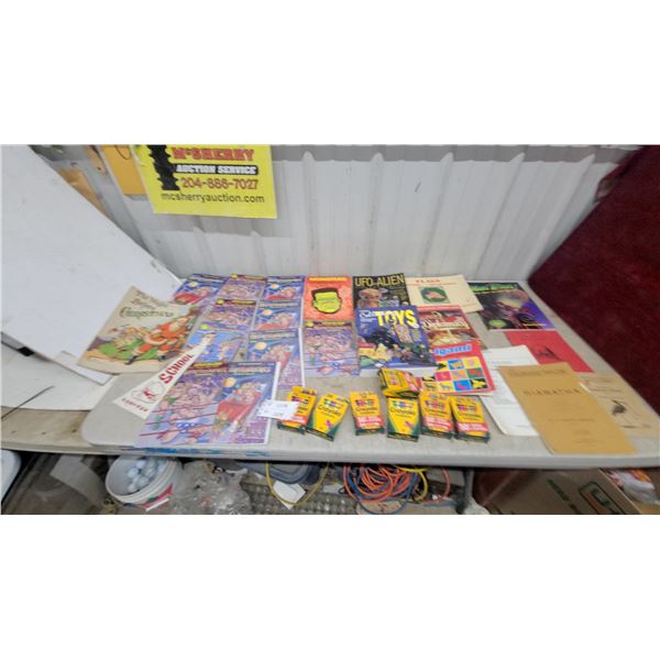 Crayola Crayon Boxes, Collectibles Books, Origami, Diplomacy Game, Mars Attacks and More