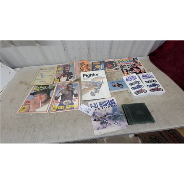 Assortment of Books and Magazines Including P-51 Mustang Restored by Paul Coggan, Ring and More