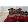 Image 2 : Ornate Metal Bookends, Wooden Display Stand, Polished Metal Door Handles, and More