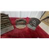Image 3 : Ornate Metal Bookends, Wooden Display Stand, Polished Metal Door Handles, and More