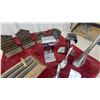 Image 5 : Ornate Metal Bookends, Wooden Display Stand, Polished Metal Door Handles, and More