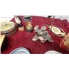 Image 3 : Nautical Brass-Tone Anchor and Life Ring Wall Sconce Light Fixture Ashtrays Pulll Matches