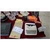 Image 2 : Vintage Desk Lot: Lufkin No. 1676 Folding Rule, Inkwells, Pen Stand, Typewriter Ashtray and More