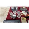 Image 4 : Vintage Desk Lot: Lufkin No. 1676 Folding Rule, Inkwells, Pen Stand, Typewriter Ashtray and More