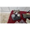 Image 7 : Vintage Desk Lot: Lufkin No. 1676 Folding Rule, Inkwells, Pen Stand, Typewriter Ashtray and More