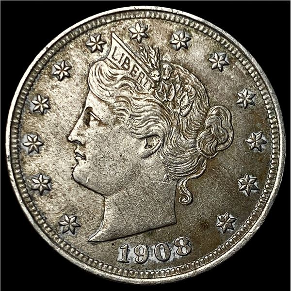 1908 Liberty Head Nickel CHOICE AU