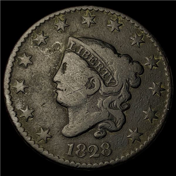 1828 Coronet Head Large Cent LIGHTLY CIRCULATED