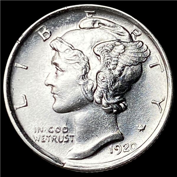 1920-S Silver Mercury Dime GEM BU