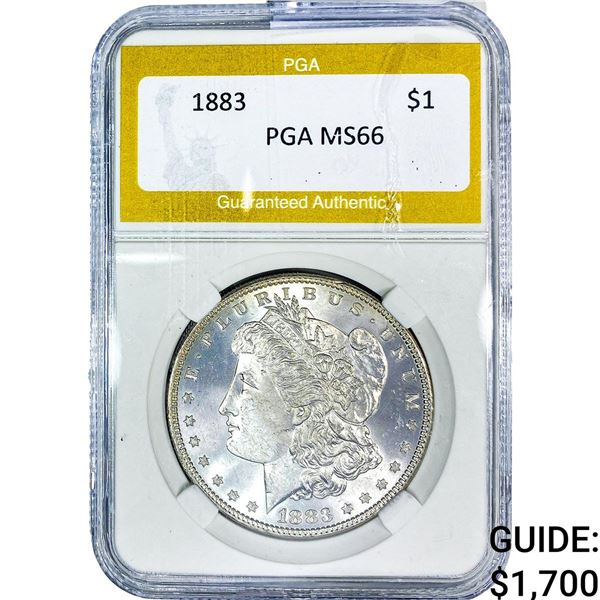 1883 Morgan Silver Dollar PGA MS66
