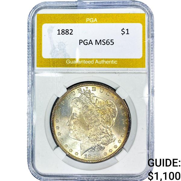 1882 Morgan Silver Dollar PGA MS65