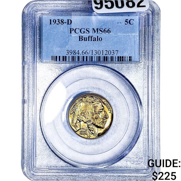 1938-D Buffalo Nickel PCGS MS66