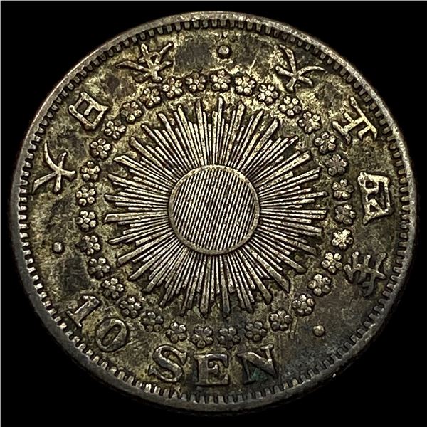 1915[Yr. 4] Japan Silver 10 Sen