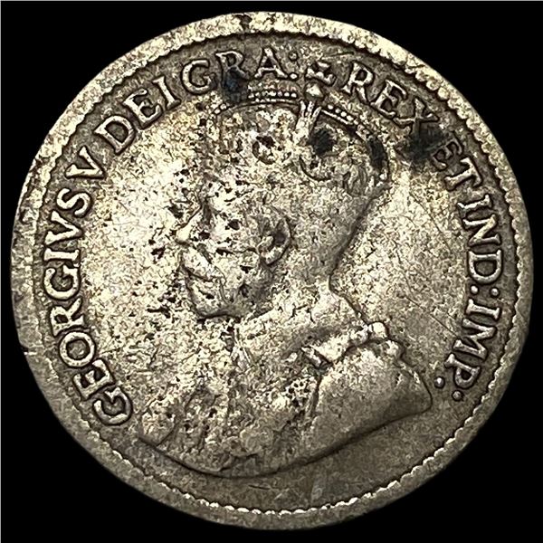 1918 Canada Silver 5 Cents