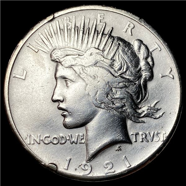 1921 Silver Peace Dollar NEARLY UNCIRCULATED