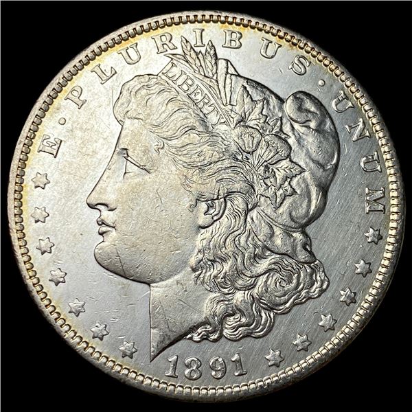 1891 Silver Morgan Dollar CHOICE AU