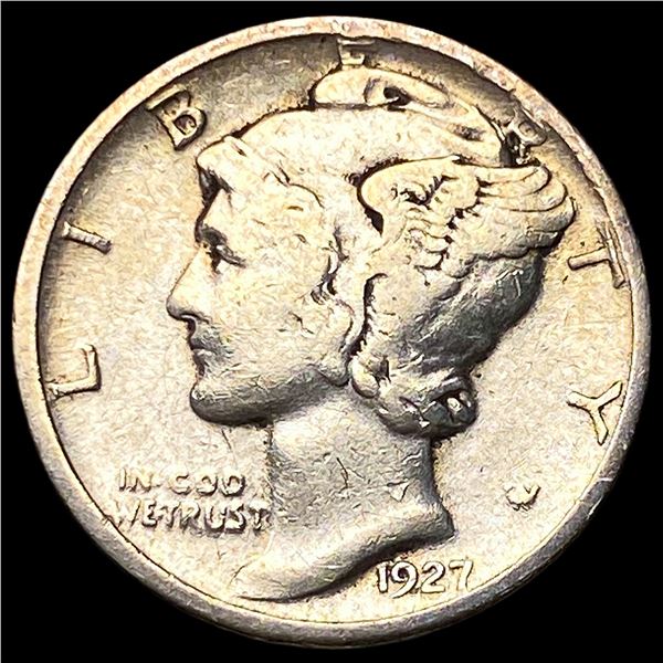 1927-D Silver Mercury Dime LIGHTLY CIRCULATED