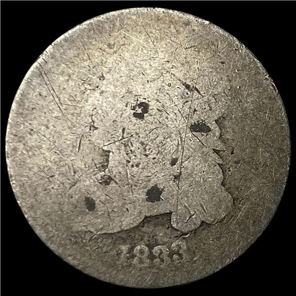 1833 Silver Capped Bust Dime NICELY CIRCULATED