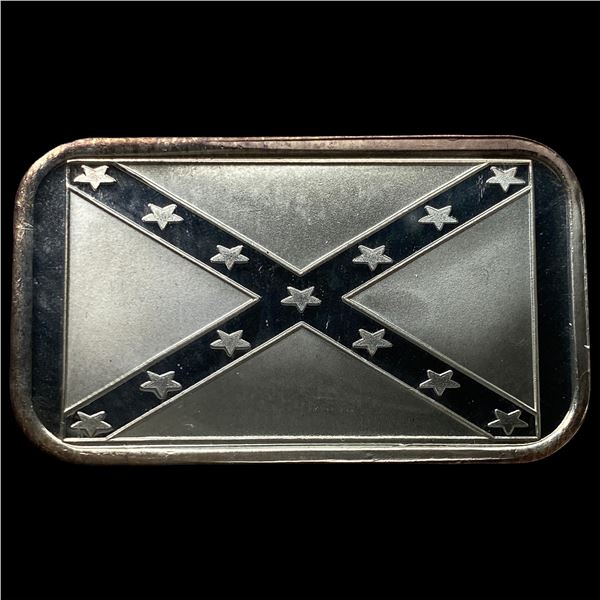 1oz .999 Fine Silver Bar Flag Design HIGH GRADE