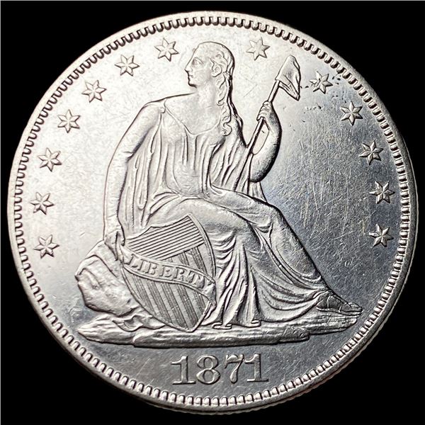1871 Seated Liberty Half Dollar UNCIRCULATED