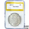 Image 1 : 1887-O Morgan Silver Dollar PGA MS63