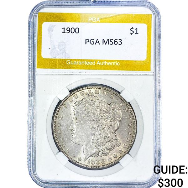 1900 Morgan Silver Dollar PGA MS63